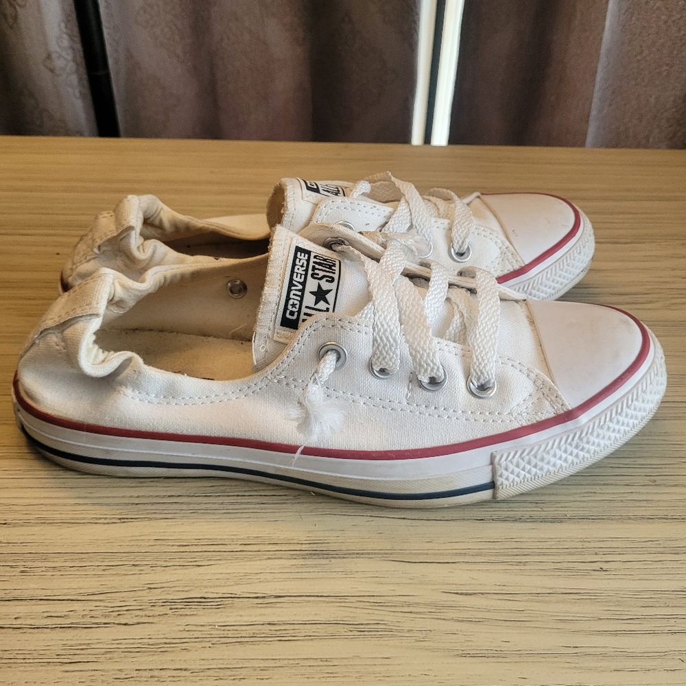 Converse White Sneakers Womens Size 8